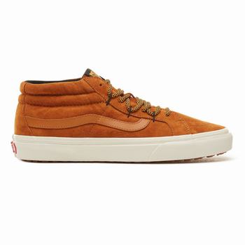 Férfi Vans Sk8-Mid Reissue Ghillie MTE Magasszárú Cipő VA6714280 Barna